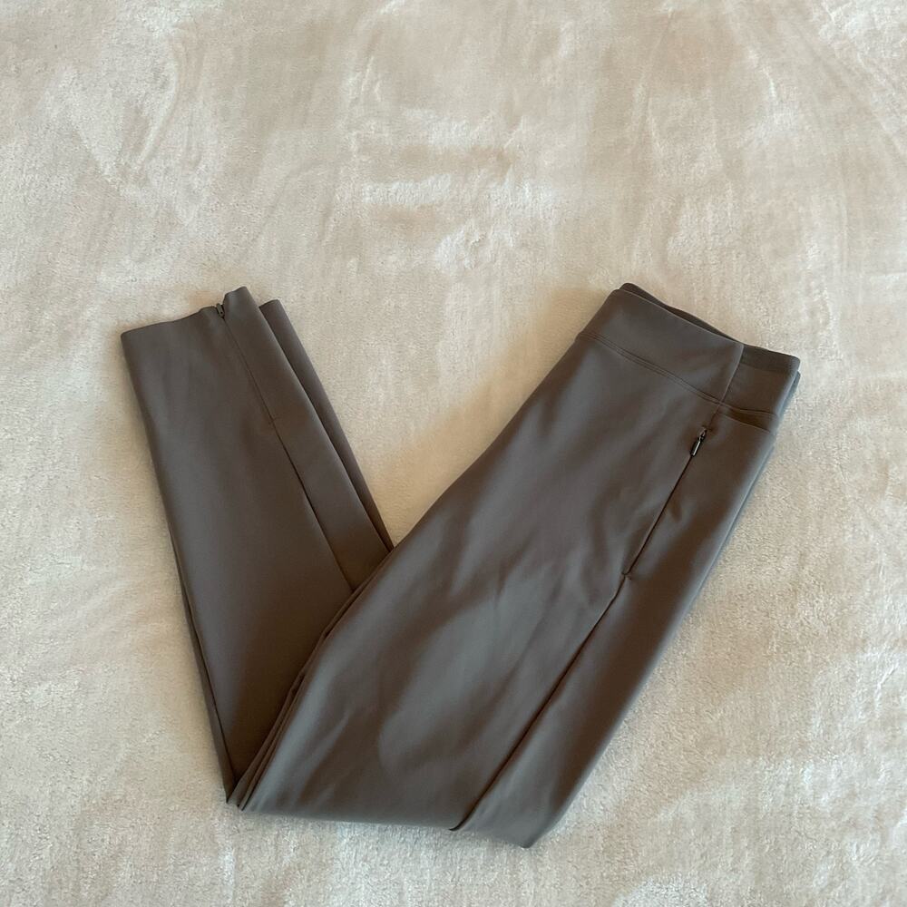 Athleta Stellar Tight Hybrid Work Pant Buff Grey 8